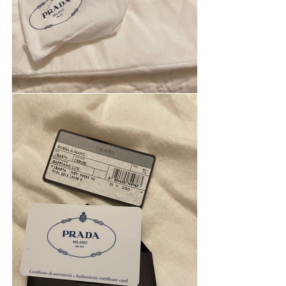 CERISE SAFFIANO LUX PRADA - Picture 2 of 10